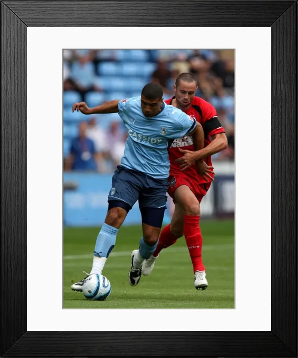 Framed Print : Coventry City vs Ipswich Town: A Battle for Supremacy in the Championship - Leon Best vs Damien Delaney at Ricoh Arena (09-08-2009) Framed Print : Coventry City vs Ipswich Town: A Battle for Supremacy in the Championship - Leon Best vs Damien Delaney at Ricoh Arena (09-08-2009)