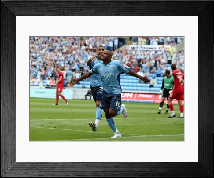 Framed Print : Clinton Morrison's Championship-Winning Goal for Coventry City vs Ipswich Town (2009) Framed Print : Clinton Morrison's Championship-Winning Goal for Coventry City vs Ipswich Town (2009)