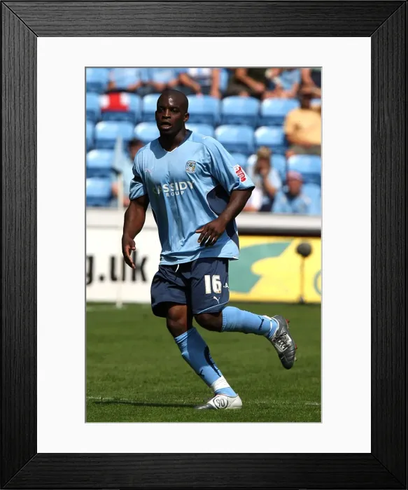 Framed Print : Coventry City vs Ipswich Town: Isaac Osbourne in Action - Championship Match at Ricoh Arena (09-08-2009)