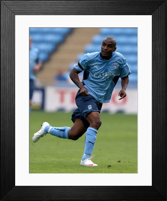 Framed Print : Clinton Morrison Leads Coventry City Against Ipswich Town in Championship Match at Ricoh Arena (09-08-2009) Framed Print : Clinton Morrison Leads Coventry City Against Ipswich Town in Championship Match at Ricoh Arena (09-08-2009)