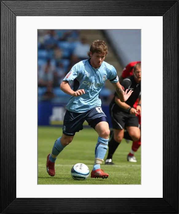 Framed Print : Coventry City Football Club: Aron Gunnarsson's Championship Showdown vs Ipswich Town at Ricoh Arena (09-08-2009) Framed Print : Coventry City Football Club: Aron Gunnarsson's Championship Showdown vs Ipswich Town at Ricoh Arena (09-08-2009)