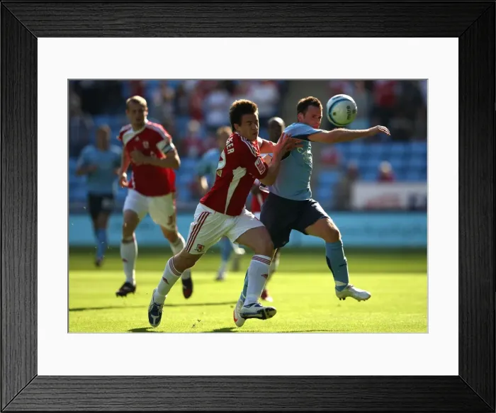 Framed Print : Clash at the Ricoh: Coventry City vs. Middlesbrough - Championship Showdown - McIndoe vs. St. Ledger