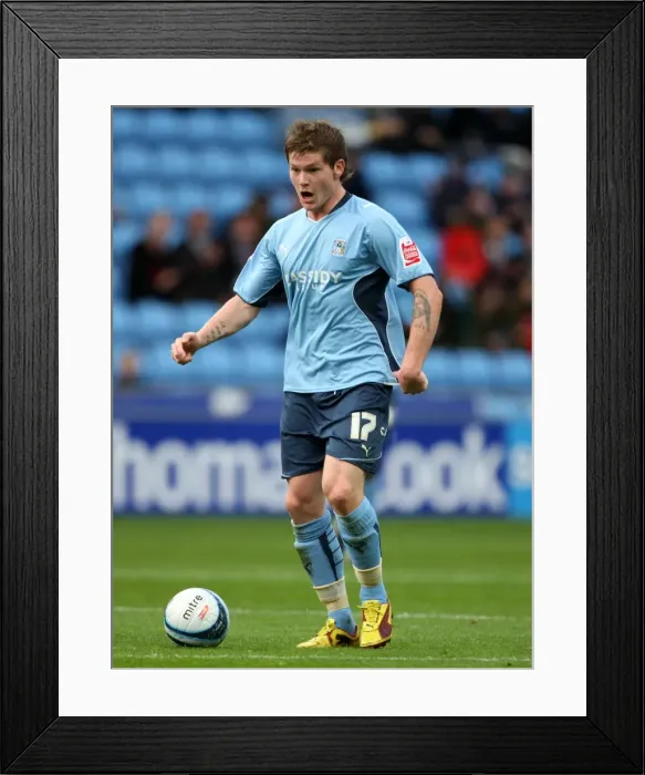 Framed Print : Action-Packed Moment: Aron Gunnarsson of Coventry City Tackles Reading Opponent at Ricoh Arena (Championship 2009) Framed Print : Action-Packed Moment: Aron Gunnarsson of Coventry City Tackles Reading Opponent at Ricoh Arena (Championship 2009)
