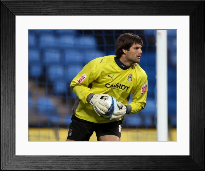 Framed Print : Dimitrios Konstantopoulos in Action: Coventry City vs Reading, Championship 2009 at Ricoh Arena Framed Print : Dimitrios Konstantopoulos in Action: Coventry City vs Reading, Championship 2009 at Ricoh Arena