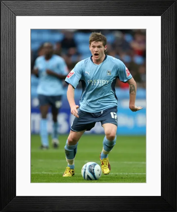 Framed Print : Action-Packed Moment: Aron Gunnarsson vs. Reading (Championship 2009) - Coventry City Midfielder Thrills the Crowd Framed Print : Action-Packed Moment: Aron Gunnarsson vs. Reading (Championship 2009) - Coventry City Midfielder Thrills the Crowd