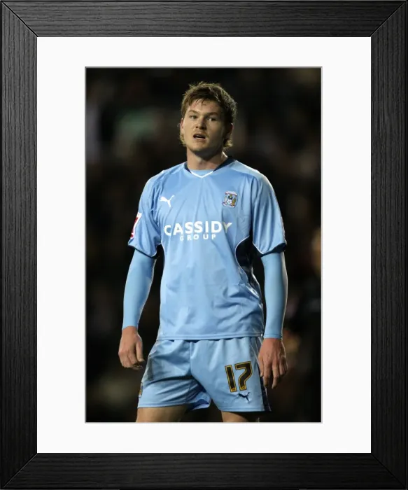 Framed Print : Coventry City vs Derby County: Pride Park Showdown - Aron Gunnarsson Leads the Charge (Coca-Cola Football League Championship, 06-11-2009) Framed Print : Coventry City vs Derby County: Pride Park Showdown - Aron Gunnarsson Leads the Charge (Coca-Cola Football League Championship, 06-11-2009)