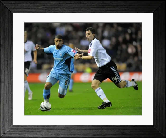 Framed Print : Derby County vs Coventry City: League Championship Showdown - Barker vs Best Battle for Supremacy Framed Print : Derby County vs Coventry City: League Championship Showdown - Barker vs Best Battle for Supremacy