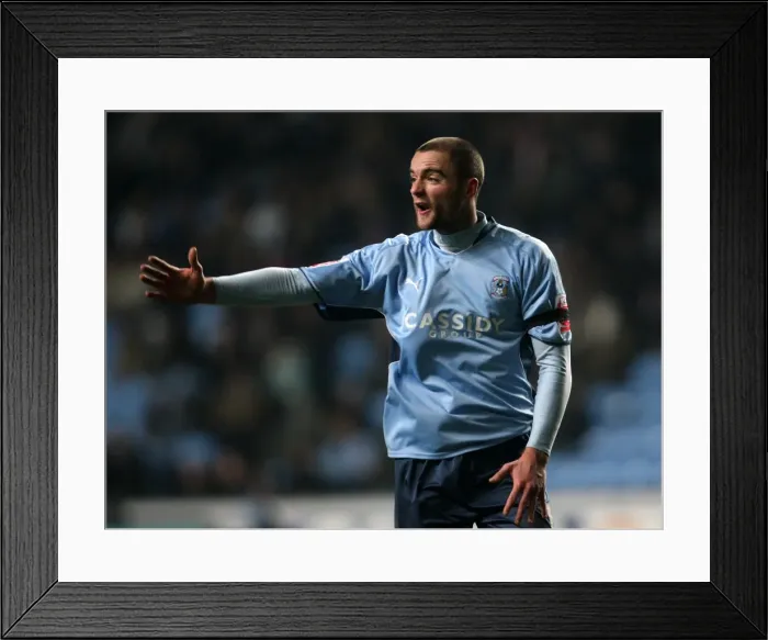 Framed Print : James McPake in Action: Coventry City vs Nottingham Forest Championship Match (09-02-2010) Framed Print : James McPake in Action: Coventry City vs Nottingham Forest Championship Match (09-02-2010)