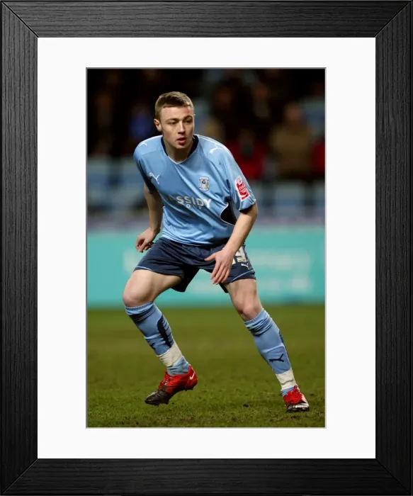 Framed Print : Coventry City vs Cardiff City: Fred Sears in Action at the Ricoh Arena - Championship Match (16-03-2010)