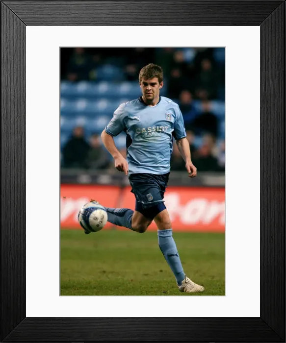 Framed Print : Coventry City vs Cardiff City: Martin Cranie at Ricoh Arena - Championship Clash (16-03-2010)