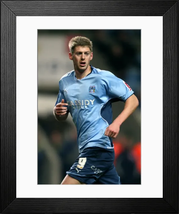 Framed Print : Coventry City vs Cardiff City: Jonathan Stead Scores at Ricoh Arena - Championship Match (16-03-2010)