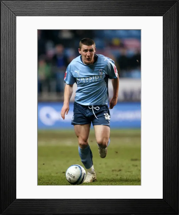 Framed Print : Gary Deegan of Coventry City vs. Cardiff City in Championship Clash at Ricoh Arena (16-03-2010) Framed Print : Gary Deegan of Coventry City vs. Cardiff City in Championship Clash at Ricoh Arena (16-03-2010)