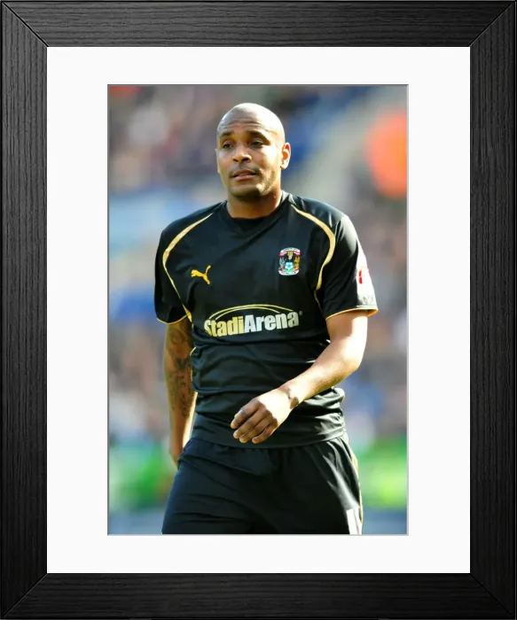 Framed Print : Clinton Morrison Leads Coventry City Against Leicester City in Championship Showdown at The Walkers Stadium (21-03-2010) Framed Print : Clinton Morrison Leads Coventry City Against Leicester City in Championship Showdown at The Walkers Stadium (21-03-2010)