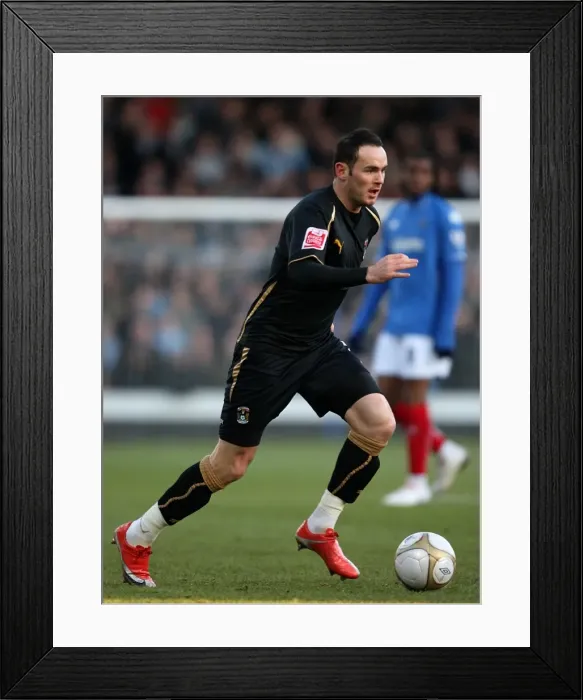 Framed Print : FA Cup Third Round: Coventry City vs Portsmouth - David Bell's Thrilling Action Shot at Fratton Park Framed Print : FA Cup Third Round: Coventry City vs Portsmouth - David Bell's Thrilling Action Shot at Fratton Park