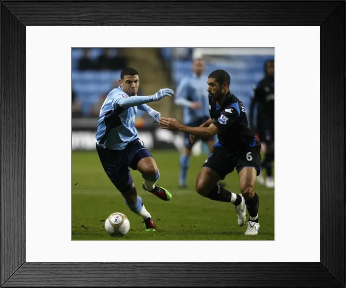 Framed Print : Battling for FA Cup Supremacy: Mullins vs. Best, Coventry City vs. Portsmouth (January 12, 2010) Framed Print : Battling for FA Cup Supremacy: Mullins vs. Best, Coventry City vs. Portsmouth (January 12, 2010)