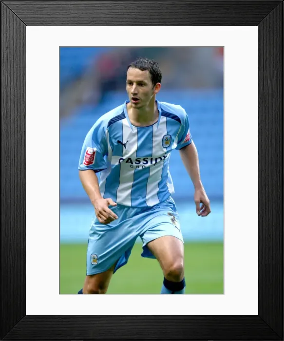Framed Print : Coventry City vs Aldershot Town in Carling Cup Round 1 at Ricoh Arena: Guillaume Beuzelin in Action Framed Print : Coventry City vs Aldershot Town in Carling Cup Round 1 at Ricoh Arena: Guillaume Beuzelin in Action