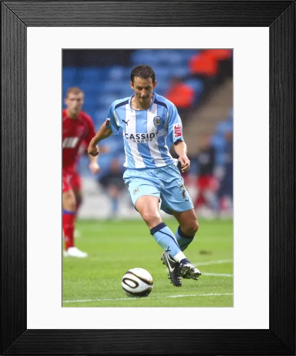 Framed Print : Guillaume Beuzelin in Action: Coventry City vs Aldershot Town in Carling Cup Round 1 at Ricoh Arena Framed Print : Guillaume Beuzelin in Action: Coventry City vs Aldershot Town in Carling Cup Round 1 at Ricoh Arena