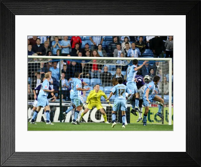 Framed Print : Scott Dann's Equalizer: Coventry City vs Newcastle United in Carling Cup (26-08-2008) Framed Print : Scott Dann's Equalizer: Coventry City vs Newcastle United in Carling Cup (26-08-2008)