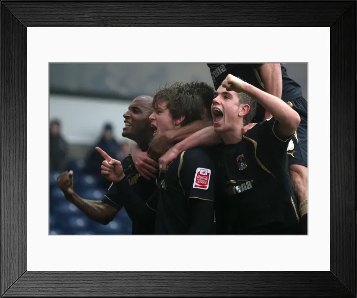Framed Print : Aron Gunnarsson Scores the Second Goal: Coventry City's FA Cup Upset Against Blackburn Rovers (February 14, 2009) Framed Print : Aron Gunnarsson Scores the Second Goal: Coventry City's FA Cup Upset Against Blackburn Rovers (February 14, 2009)