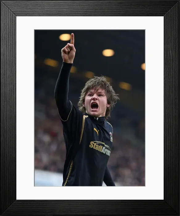 Framed Print : Coventry City's FA Cup Shock: Aron Gunnarsson's Stunning Goal Against Blackburn Rovers (Feb 14, 2009) Framed Print : Coventry City's FA Cup Shock: Aron Gunnarsson's Stunning Goal Against Blackburn Rovers (Feb 14, 2009)