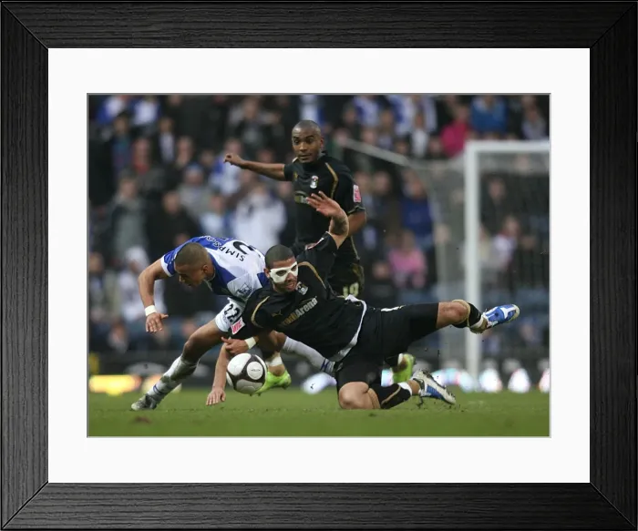 Framed Print : Battleground Ewood Park: Leon Best vs. Danny Simpson - Coventry City vs. Blackburn Rovers, FA Cup Fifth Round (14-02-2009) Framed Print : Battleground Ewood Park: Leon Best vs. Danny Simpson - Coventry City vs. Blackburn Rovers, FA Cup Fifth Round (14-02-2009)
