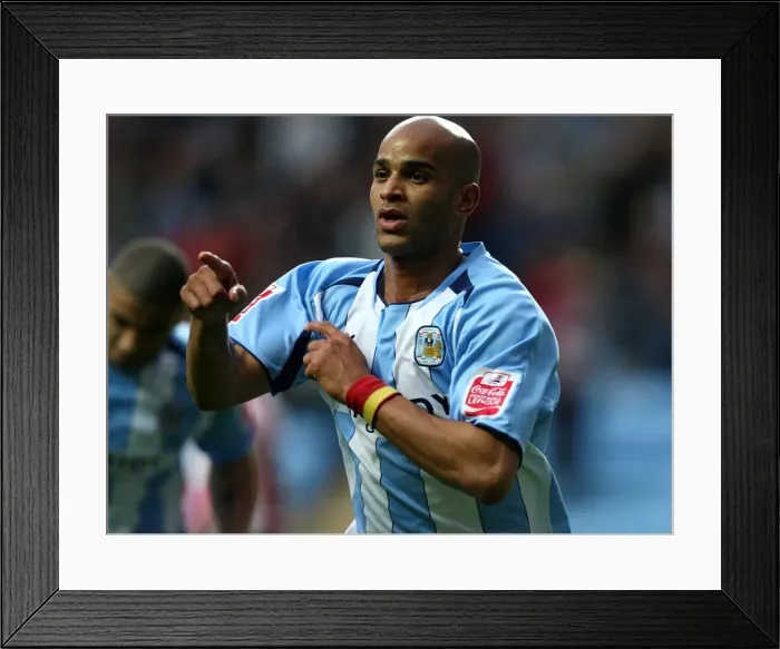 Framed Print : Coventry City's Leon McKenzie Celebrates Second Goal Against Southampton in Coca-Cola Football Championship (04-10-2008) Framed Print : Coventry City's Leon McKenzie Celebrates Second Goal Against Southampton in Coca-Cola Football Championship (04-10-2008)