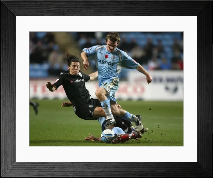 Framed Print : Intense Championship Clash: Adebola vs. Koren - Coventry City vs. West Bromwich Albion (12-11-2007) Framed Print : Intense Championship Clash: Adebola vs. Koren - Coventry City vs. West Bromwich Albion (12-11-2007)