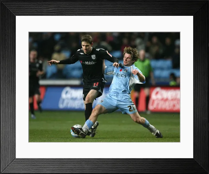 Framed Print : Battle for Supremacy: Coventry City vs. West Bromwich Albion in the Championship - Jay Tabb vs. Zoltan Gera (Ricoh Arena, 12-11-2007) Framed Print : Battle for Supremacy: Coventry City vs. West Bromwich Albion in the Championship - Jay Tabb vs. Zoltan Gera (Ricoh Arena, 12-11-2007)