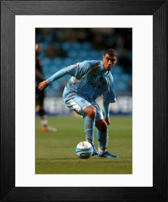 Framed Print : Championship Showdown: Leon Best vs. West Bromwich Albion at Ricoh Arena (12-11-2007) Framed Print : Championship Showdown: Leon Best vs. West Bromwich Albion at Ricoh Arena (12-11-2007)