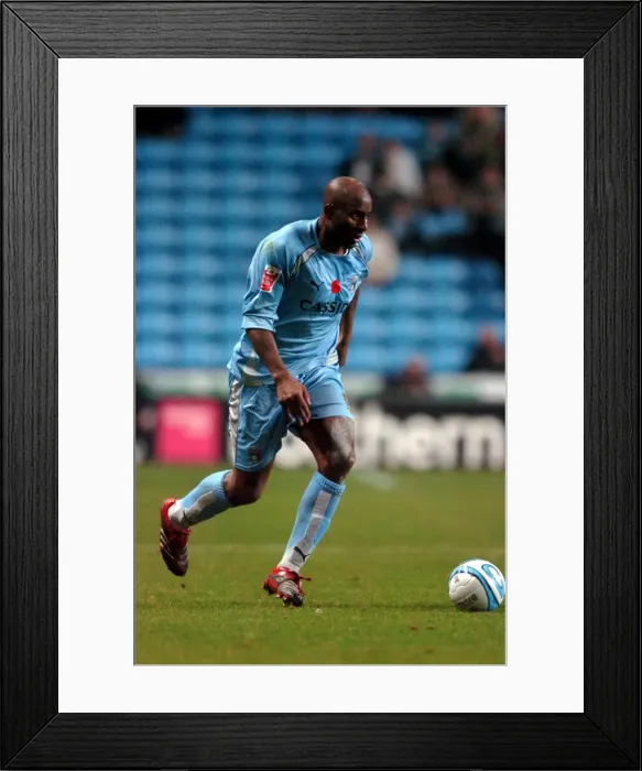 Framed Print : Championship Showdown: Dele Adebola's Battle at Ricoh Arena - Coventry City vs. West Bromwich Albion (12-11-2007) Framed Print : Championship Showdown: Dele Adebola's Battle at Ricoh Arena - Coventry City vs. West Bromwich Albion (12-11-2007)