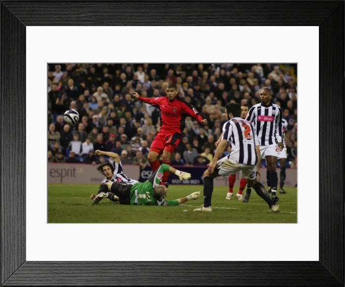 Framed Print : Leon Best Scores the Third: Coventry City's Triumph over West Bromwich Albion in Championship Clash (December 2007) Framed Print : Leon Best Scores the Third: Coventry City's Triumph over West Bromwich Albion in Championship Clash (December 2007)