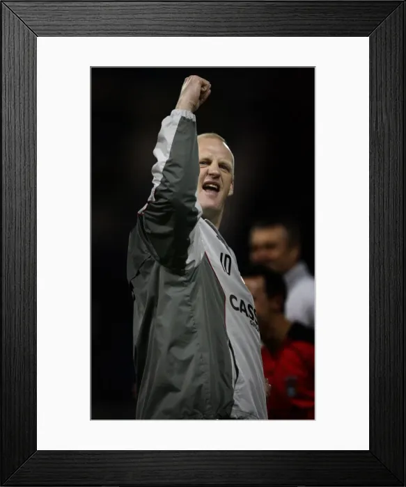 Framed Print : Iain Dowie's Euphoric Moment: Coventry City's 4-2 Victory over West Bromwich Albion in the Championship