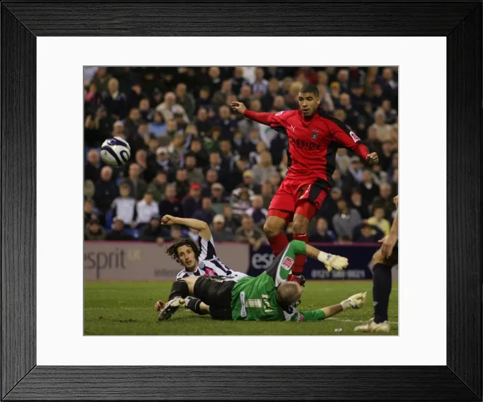 Framed Print : Leon Best's Triumph: Coventry City's Third Goal vs. West Bromwich Albion (04-12-2007) Framed Print : Leon Best's Triumph: Coventry City's Third Goal vs. West Bromwich Albion (04-12-2007)