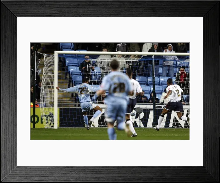 Framed Print : Julian Gray Scores: Coventry City vs. Ipswich Town in Coca-Cola Football League Championship at The Ricoh Arena (29-12-2007) Framed Print : Julian Gray Scores: Coventry City vs. Ipswich Town in Coca-Cola Football League Championship at The Ricoh Arena (29-12-2007)