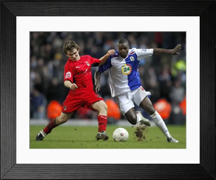 Framed Print : FA Cup: Blackburn Rovers vs. Coventry City - Intense Moment Between Jay Tabb and Aaron Mokoena (05-01-2008) Framed Print : FA Cup: Blackburn Rovers vs. Coventry City - Intense Moment Between Jay Tabb and Aaron Mokoena (05-01-2008)