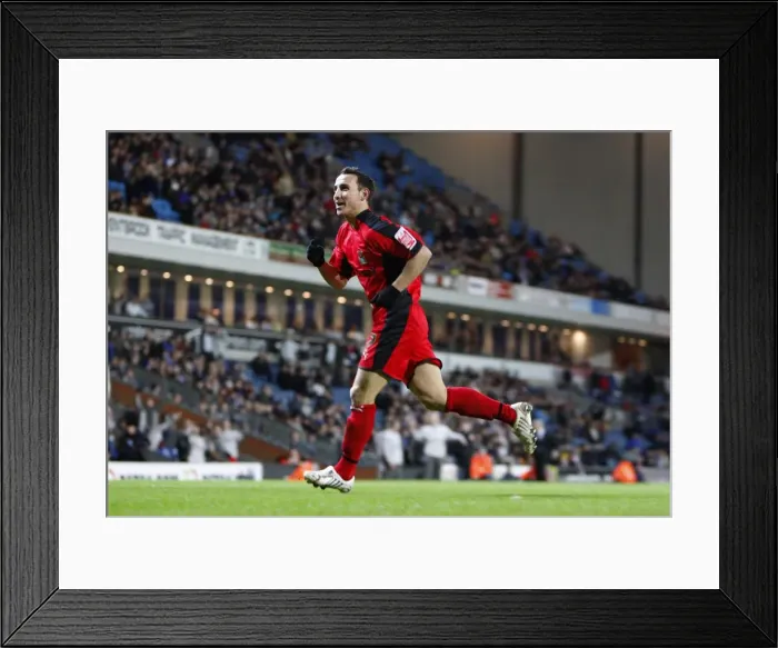 Framed Print : Michael Mifsud's Goal Celebration: Coventry City's FA Cup Upset Against Blackburn Rovers (05-01-2008) Framed Print : Michael Mifsud's Goal Celebration: Coventry City's FA Cup Upset Against Blackburn Rovers (05-01-2008)