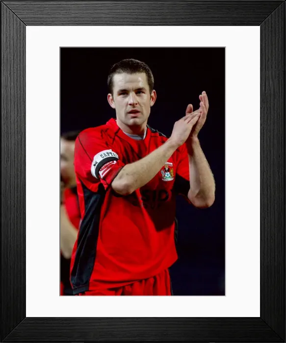 Framed Print : Michael Doyle of Coventry City in FA Cup Third Round Action at Ewood Park Against Blackburn Rovers (05-01-2008) Framed Print : Michael Doyle of Coventry City in FA Cup Third Round Action at Ewood Park Against Blackburn Rovers (05-01-2008)