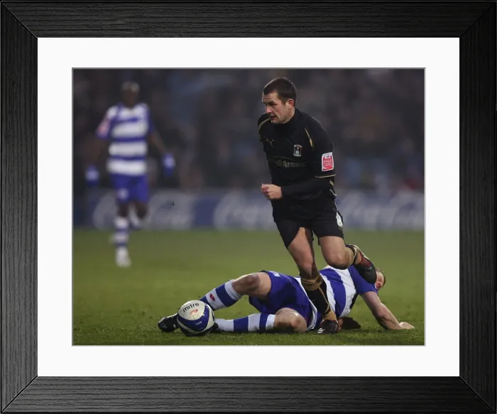 Framed Print : Heidar Helguson vs. Michael Doyle: Intense Moment in the Coca-Cola Championship Clash between Queens Park Rangers and Coventry City (January 10, 2009) Framed Print : Heidar Helguson vs. Michael Doyle: Intense Moment in the Coca-Cola Championship Clash between Queens Park Rangers and Coventry City (January 10, 2009)