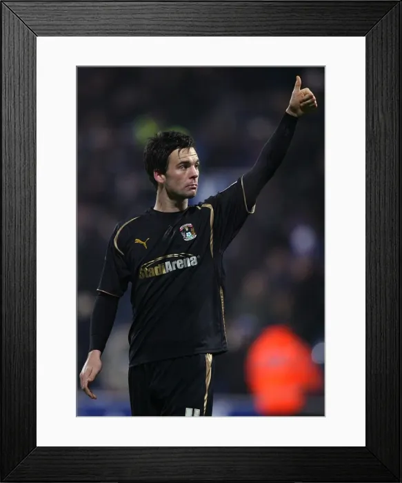Framed Print : Coventry City's Daniel Fox Celebrates Championship Win Against Queens Park Rangers (10-01-2009) Framed Print : Coventry City's Daniel Fox Celebrates Championship Win Against Queens Park Rangers (10-01-2009)