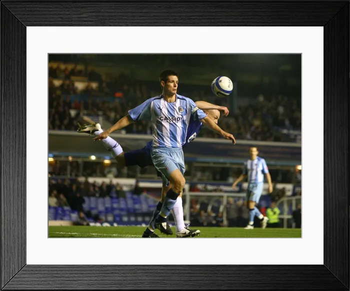 Framed Print : Battleground Birmingham: Lee Carsley vs. Scott Dann - Coventry City vs. Birmingham City, Championship Clash (03-11-2008) Framed Print : Battleground Birmingham: Lee Carsley vs. Scott Dann - Coventry City vs. Birmingham City, Championship Clash (03-11-2008)