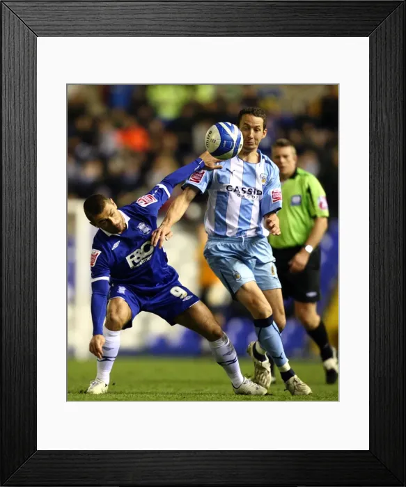 Framed Print : Clash at St. Andrews: Phillips vs. Beuzelin in Championship Showdown - Birmingham City vs. Coventry City (03-11-2008) Framed Print : Clash at St. Andrews: Phillips vs. Beuzelin in Championship Showdown - Birmingham City vs. Coventry City (03-11-2008)