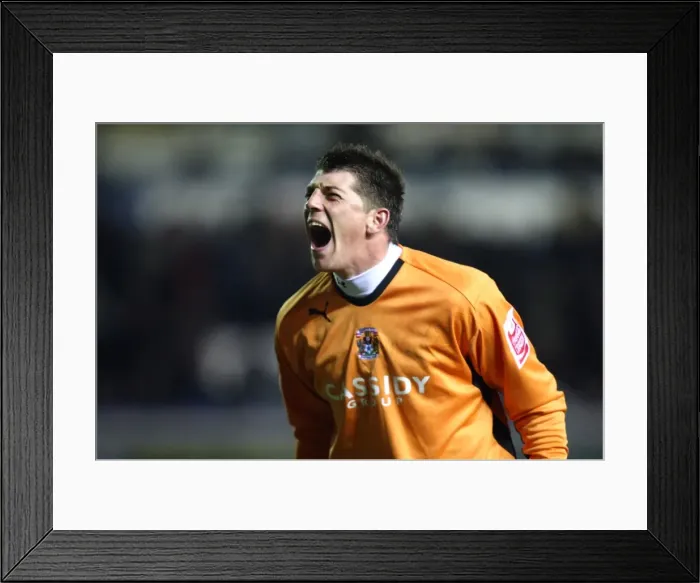 Framed Print : Coventry City's Keiren Westwood Celebrates Championship Victory over Birmingham City (03-11-2008) Framed Print : Coventry City's Keiren Westwood Celebrates Championship Victory over Birmingham City (03-11-2008)