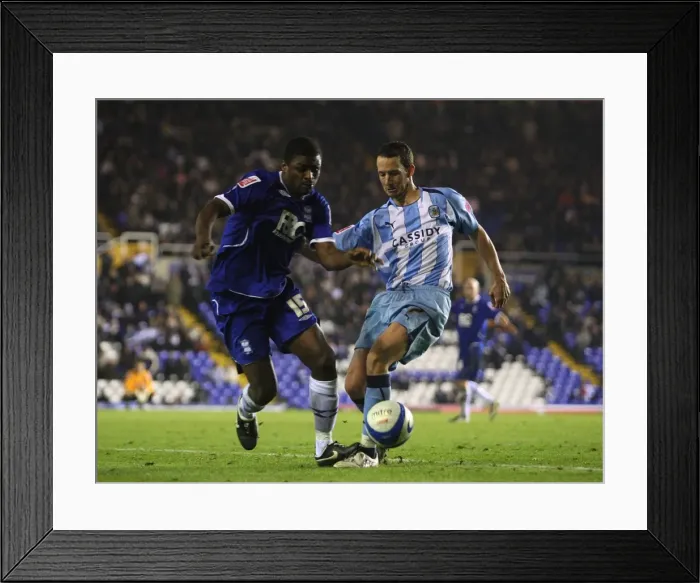 Framed Print : Clash at St. Andrews: Radhi Jaidi vs. Guillaume Beuzelin - Birmingham City vs. Coventry City, Championship 2008 Framed Print : Clash at St. Andrews: Radhi Jaidi vs. Guillaume Beuzelin - Birmingham City vs. Coventry City, Championship 2008