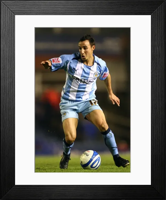 Framed Print : Michael Mifsud Scores for Coventry City Against Birmingham City in Championship Match at St. Andrews Stadium (03-11-2008) Framed Print : Michael Mifsud Scores for Coventry City Against Birmingham City in Championship Match at St. Andrews Stadium (03-11-2008)
