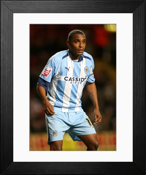 Framed Print : Clinton Morrison Scores the Championship Goal for Coventry City Against Charlton Athletic (09-12-2008) Framed Print : Clinton Morrison Scores the Championship Goal for Coventry City Against Charlton Athletic (09-12-2008)