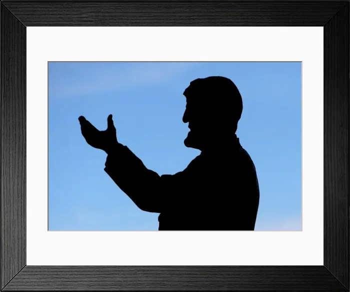 Framed Print : Jimmy Hill Statue Silhouetted: Coventry City vs Blackpool, Npower Championship at Ricoh Arena Framed Print : Jimmy Hill Statue Silhouetted: Coventry City vs Blackpool, Npower Championship at Ricoh Arena