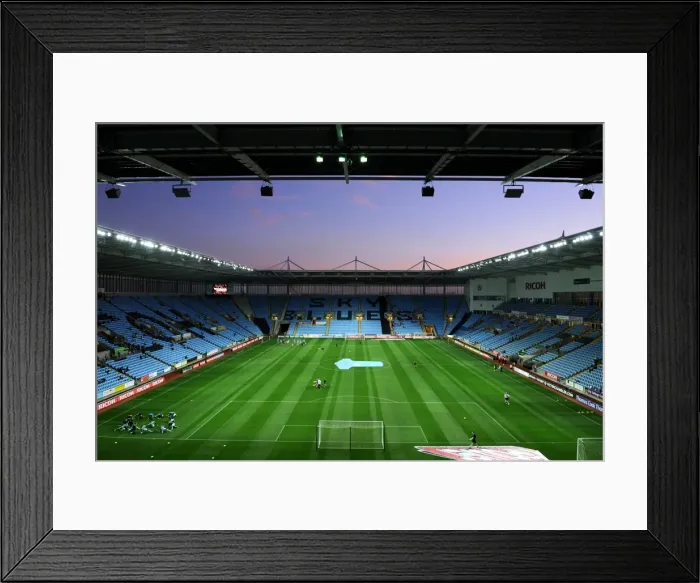 Framed Print : Championship Showdown: Coventry City vs. Blackpool at Ricoh Arena - Sunset Over the Stadium (September 27, 2011) Framed Print : Championship Showdown: Coventry City vs. Blackpool at Ricoh Arena - Sunset Over the Stadium (September 27, 2011)