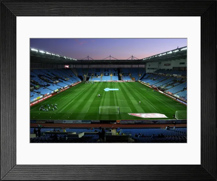 Framed Print : Championship Clash at Sunset: Coventry City vs. Blackpool at Ricoh Arena (September 27, 2011) Framed Print : Championship Clash at Sunset: Coventry City vs. Blackpool at Ricoh Arena (September 27, 2011)