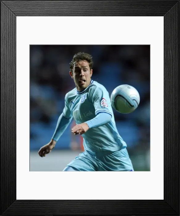 Framed Print : Coventry City vs Blackpool: Richard Keogh at Ricoh Arena - Npower Championship (27-09-2011)
