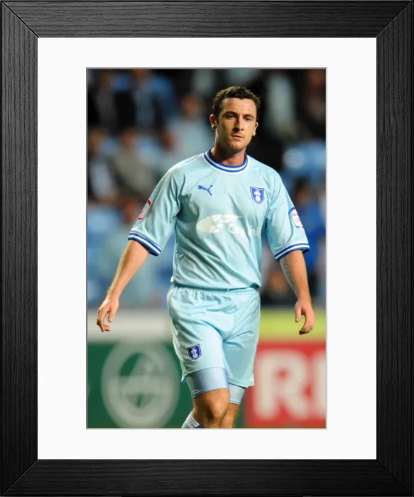 Framed Print : Coventry City vs Blackpool: Roy O'Donovan at Ricoh Arena - Npower Championship (27-09-2011)